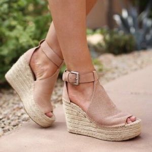 Marc Fisher Annie Tan Platform Wedge Espadrille